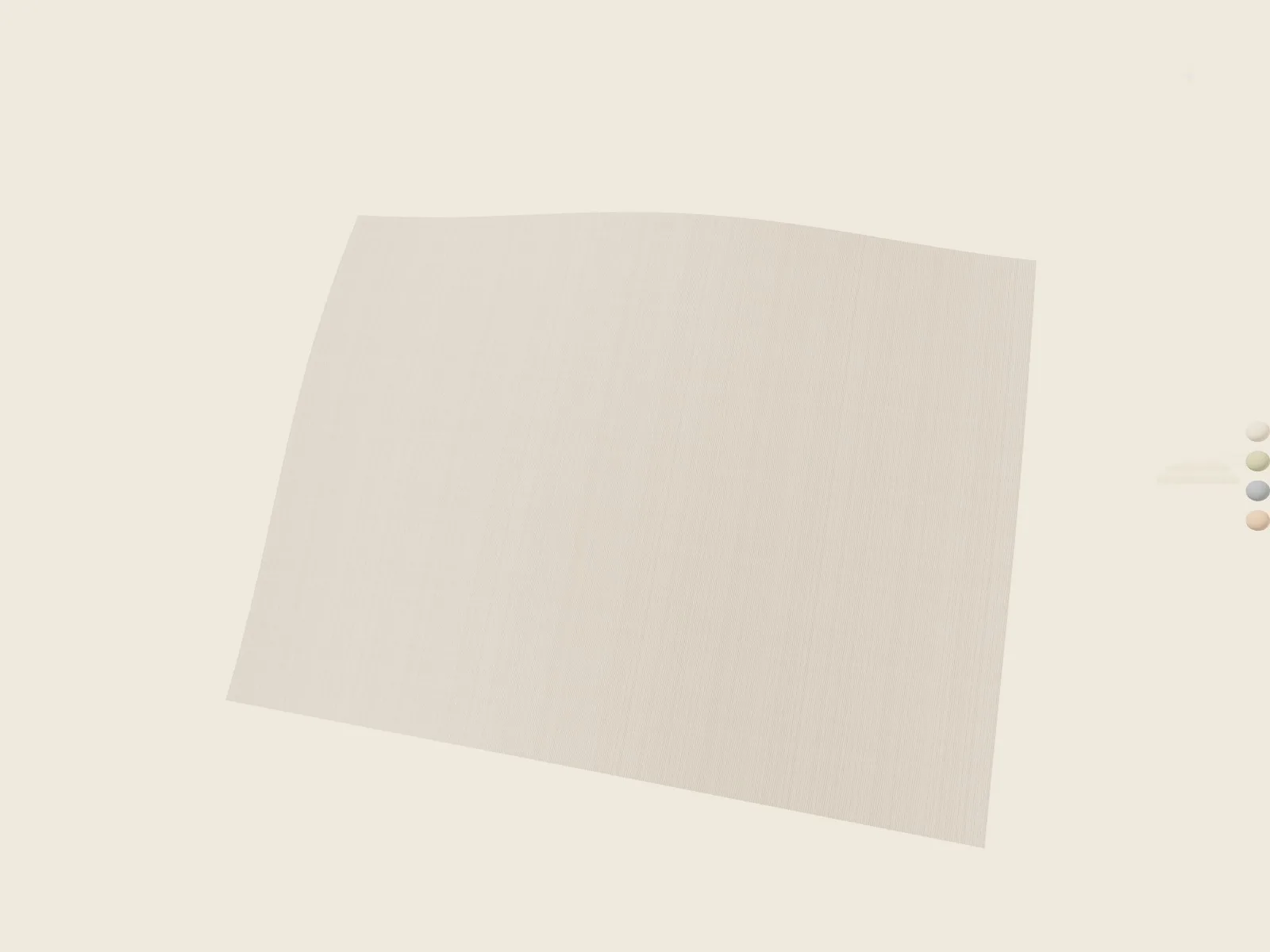 Nevra Linen 3D sahne: yakından keten kumaş dokusu